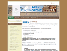 Tablet Screenshot of mechanizmy.zegary-dzwony.pl